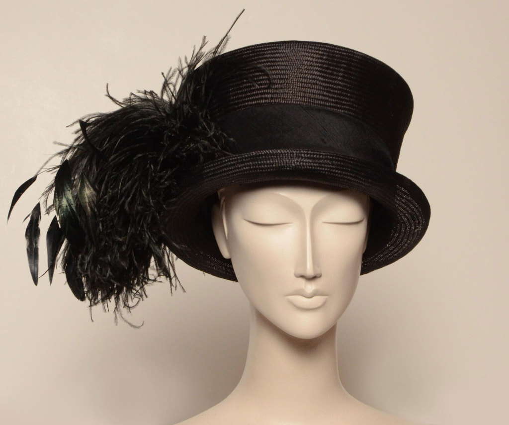 women's black hat